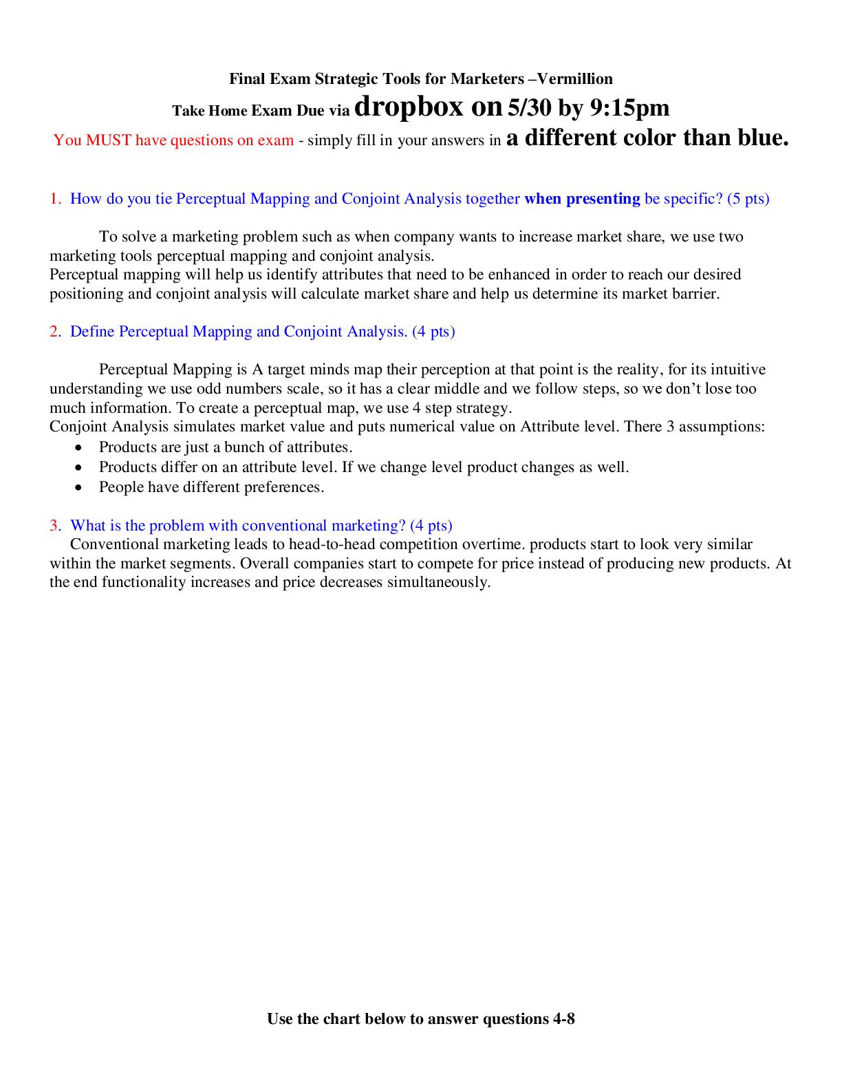 Preview of MKT 315 Final Exam Strategic Tools for Marketers –Vermillion (Latest Update) 2020/2021
